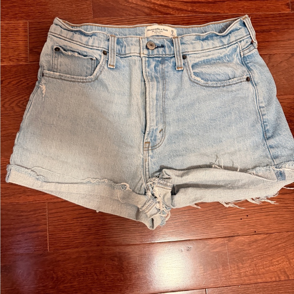 Abercrombie & Fitch Light Blue Jean Shorts